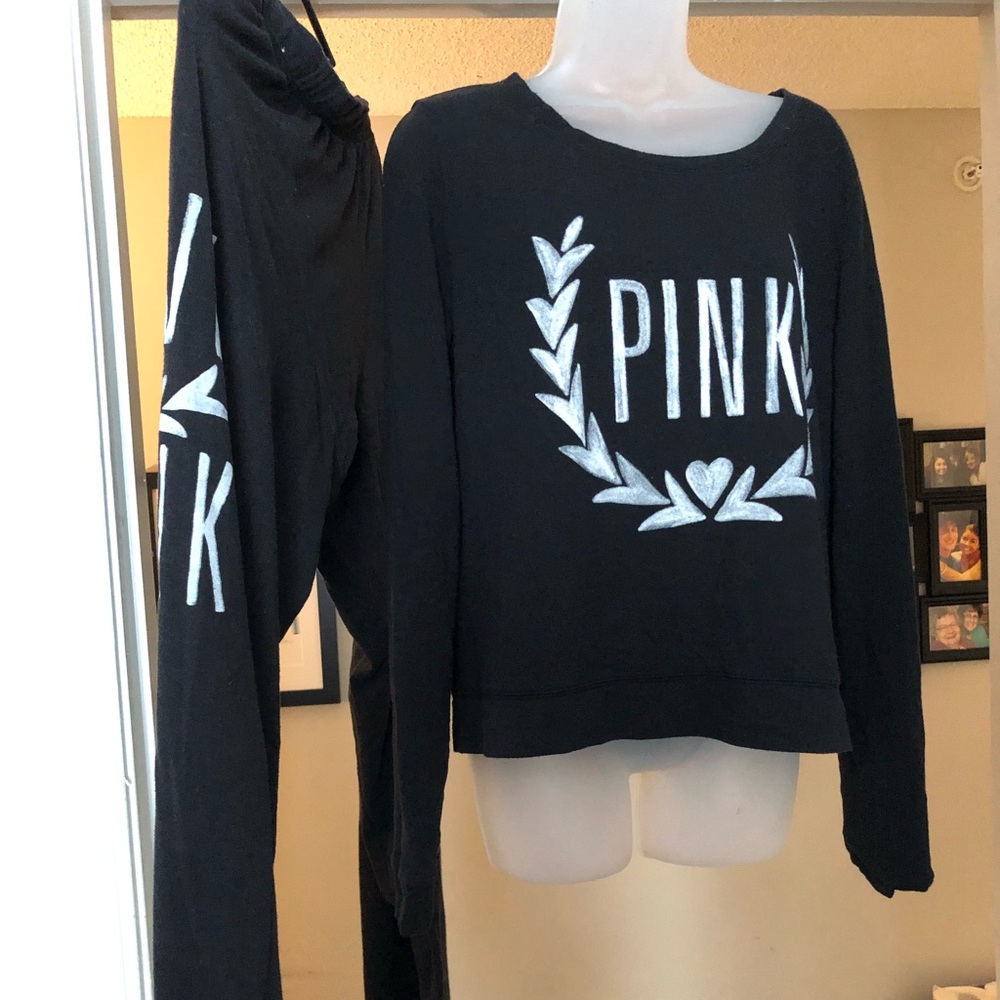 Pink brand sweat set